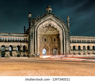 Night Scene Of Rumi Darwaza, Lucknow