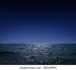 Night Sea, The Ocean As A Natural Background