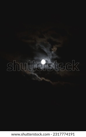 Night sky with full moon for background, concept of horror, Halloween