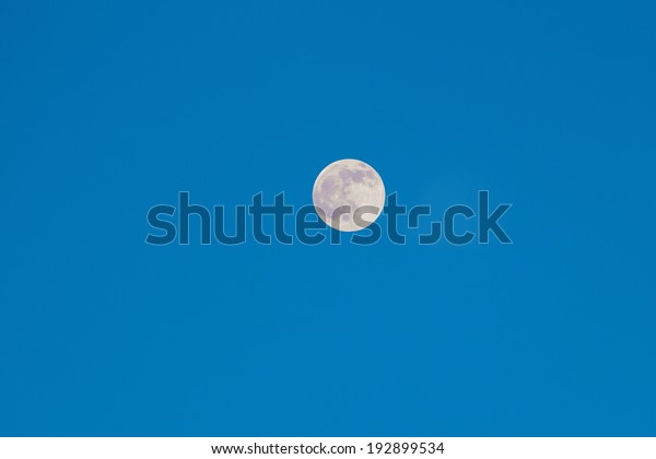 night sky with moon before\
sunset