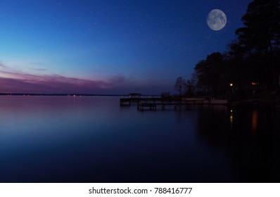 The Night Sky On Lake Palestine