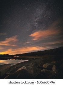 Night Sky Over Big Bear Lake, CA