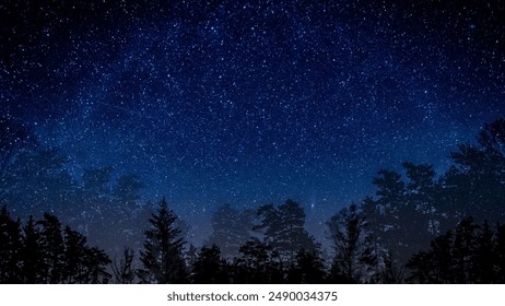 Night Sky Picture , Beautiful digital image. outdoor, night, cloud, nature, sky, landscape, star, starry, abstract, light, blue, bright, dark, background, beautiful, astrology, astronomy, cloudscape,  - Powered by Shutterstock