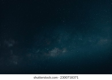 Night sky with stars and clouds seen from Indonesian island Bali near Ubud - Powered by Shutterstock