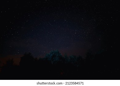 Night sky. Stars and galaxies in the sky dusk.