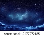 Night sky with stars in the galaxy