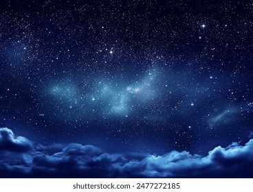 Night sky with stars in the galaxy - Powered by Shutterstock