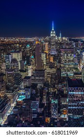 Night Skyline Of New York