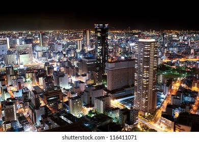 Night Time Cityscape Umeda Sky Building Stock Photo 116411071 ...