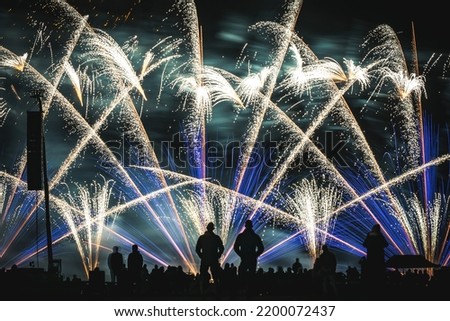 Night time Fireworks and Pyrotechnics display