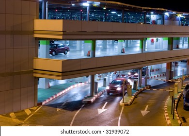 Night Time Parking At The Airport Parking Garage