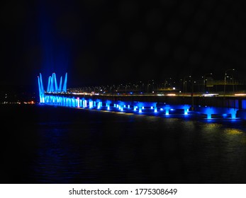 Night Time View Of The New Tappan Zee Bridge Aka Mario Cuomo Bridge