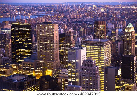 Similar – Foto Bild Blick über New York City in Midtown Manhattan