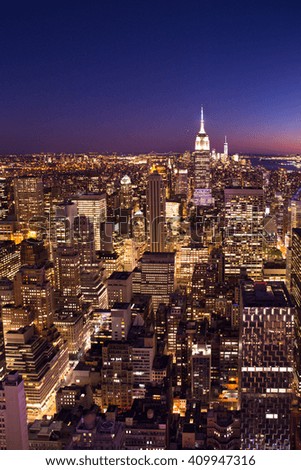 Similar – Foto Bild Blick über New York City in Midtown Manhattan