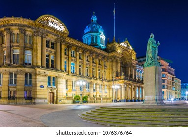 Night View Of The Birmingham Museum & Art Gallery, England
