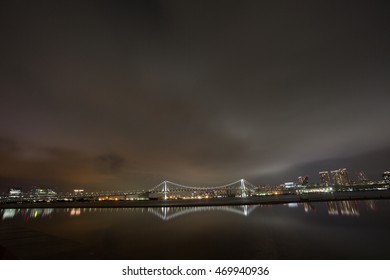 Night view of bridge
