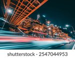 Night view of Hongyadong in Yuzhong District Chongqing China