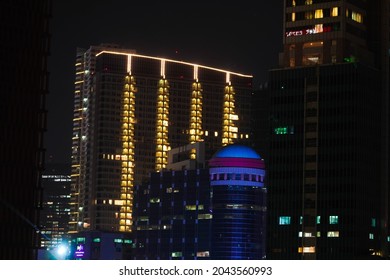 Night View In Jakarta, Indonesia, South East Asia