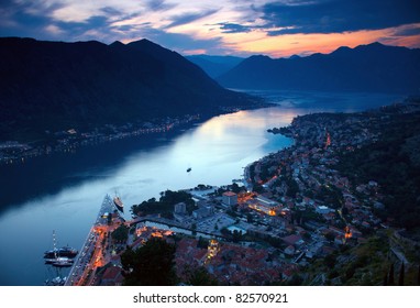  Night View Of Kotor, Montenegro