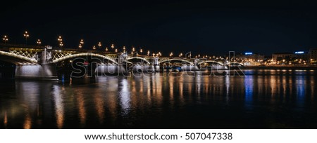 Similar – Brücke im Mondschein Licht