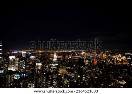 Similar – Image, Stock Photo View from Empire to Times Square