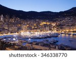 Night view on Monaco bay