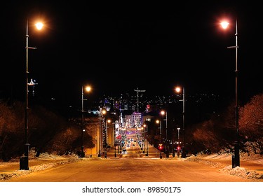 Night View Of Oslo City