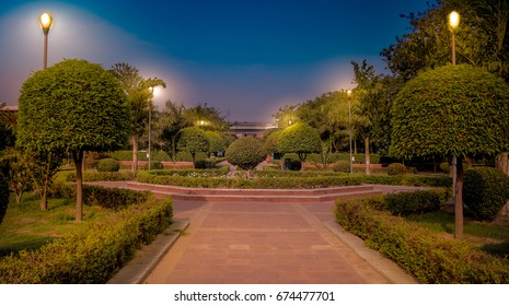 Night View Of Park 