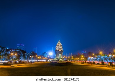 Night View Phnom Penh,cambodia.