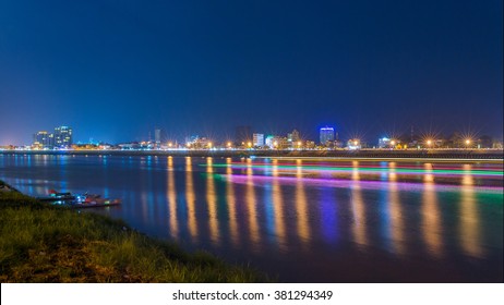 Night View Phnom Penh,cambodia.