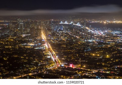 Night View San Francisco Bay Area Stock Photo 1159020721 | Shutterstock