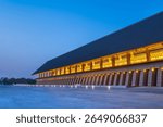 Night view of Tianfu International Convention Center in Chengdu Tianfu New Area