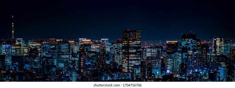 Ночной вид на Токио, ЯПОНИЯ