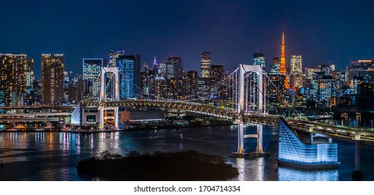 Night view of Tokyo from Odaiba