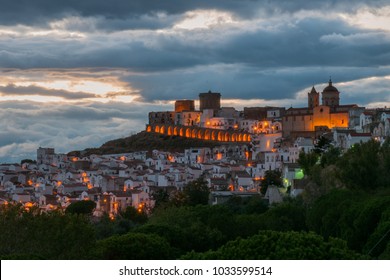 Night View Village Pisticci Italy Pisticci Stock Photo 1033599514 ...