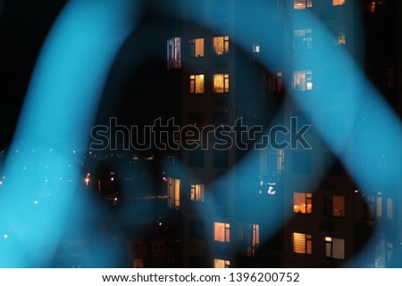 Similar – neighborhood Window Night