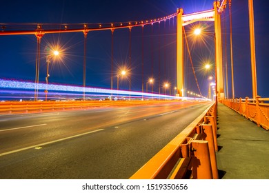 Night View Of Yanxia Bridge, Wuchang District, Wuhan