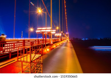 Night View Of Yanxia Bridge, Wuchang District, Wuhan