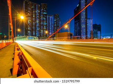 Night View Of Yanxia Bridge, Wuchang District, Wuhan