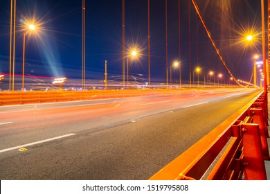 Night View Of Yanxia Bridge, Wuchang District, Wuhan