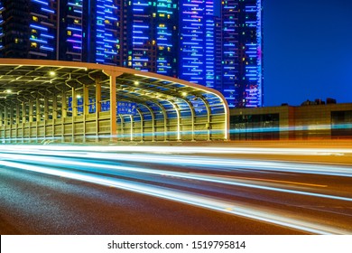 Night View Of Yanxia Bridge, Wuchang District, Wuhan