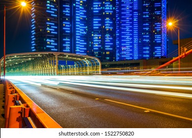 Night View Of Yanxia Bridge, Wuchang District, Wuhan