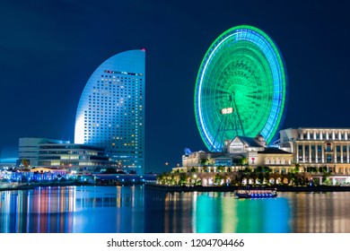 Night View Of Yokohama Minato Mirai