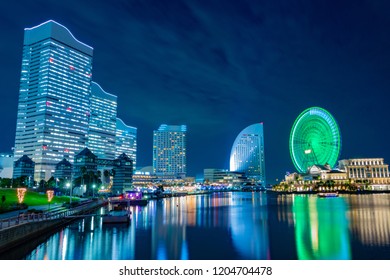 Night View Of Yokohama Minato Mirai