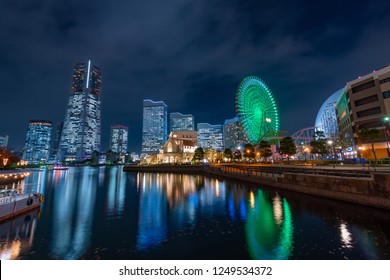 Night View Of Yokohama Minato Mirai