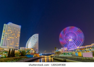 Night View Of Yokohama Minato Mirai