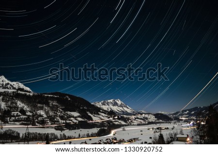 Similar – Image, Stock Photo View to Gstaad Relaxation