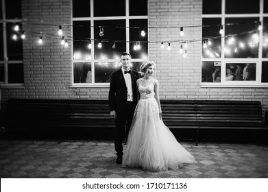 Night Wedding Ceremony Black And White
