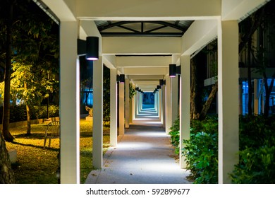 at night when it is dark, the fire light walk 