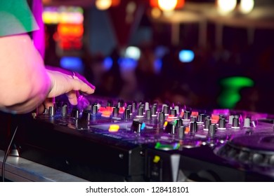 nightclub parties. DJ - Shutterstock ID 128418101